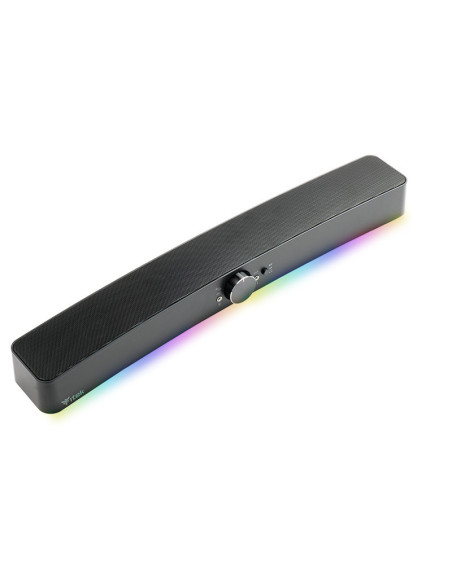 S100 1.0 Soundbar Speaker 10W Black RGB Wired & Wireless