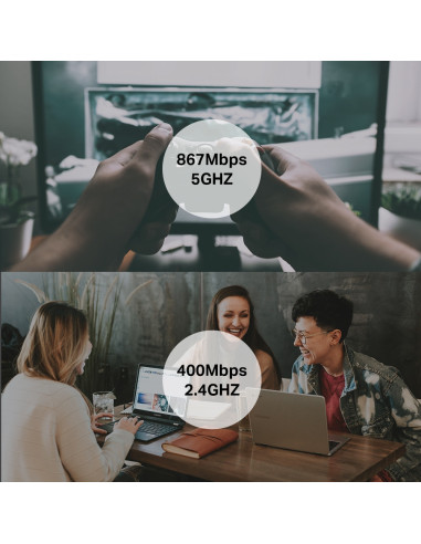 AC1300 Mini Wireless MU-MIMO USB WiFi Adapter 2.4GHz and 5GHz band