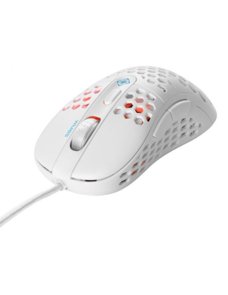Lightweight Gaming Mouse White 65gr 400-6400 DPI