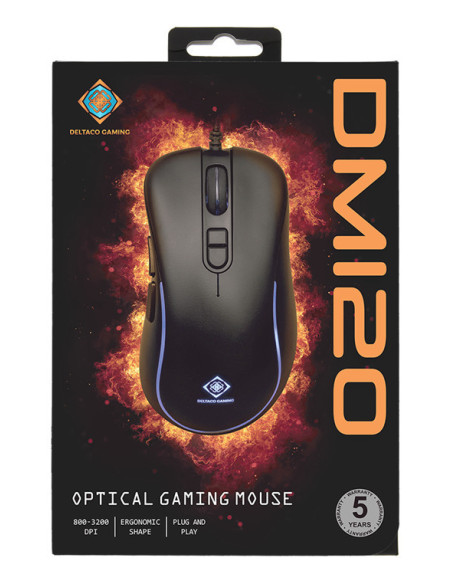 Optical RGB Gaming Mouse DM120 USB Type-A 3200 DPI