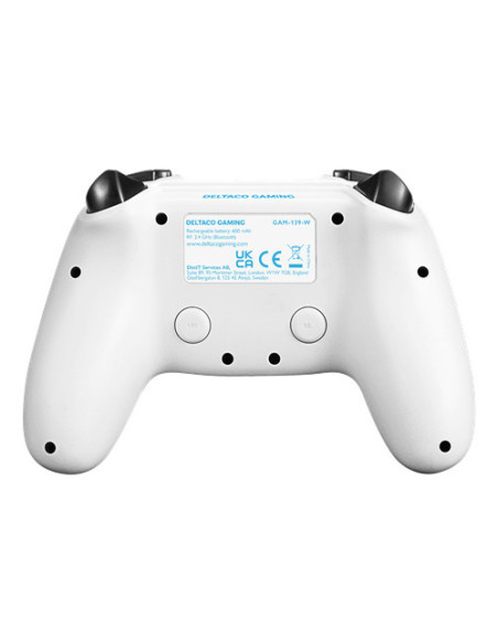 Gaming Controller White Bluetooth USB Gamepad Analogue Android, PC, Playstation, Xbox, iOS
