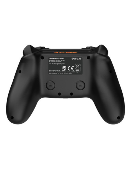 Gaming Controller Black Bluetooth USB Gamepad Analogue Android, PC, Playstation, Xbox, iOS