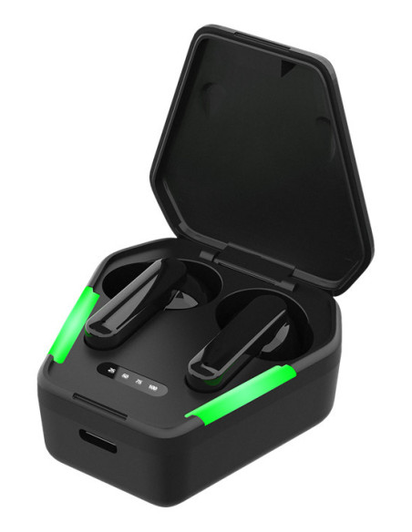 Earphones TWS In-ear Calls/Music USB Type-C Bluetooth Black/Green