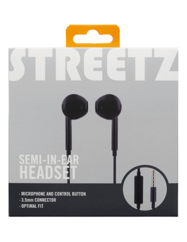 Auricolari Wired Semi-In-ear Music Neri