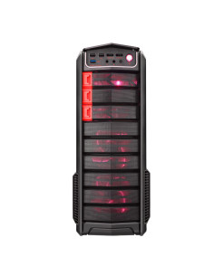 Defender Midi Tower Black, Red 2