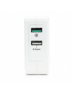 30W Caricatore 2xUSB A da 6.0A Bianco 2