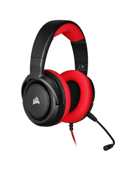 HS35 Headset Wired Head-band Gaming Black, Red