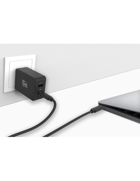 33W Charger Black USB A - USB C Fast charging