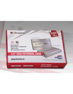 Box Esterno per HDD Aluminium 3.5" SATA 2