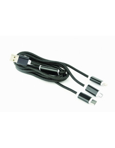 Cavo ricarica USB 3-in-1, nero, 1 mt 2
