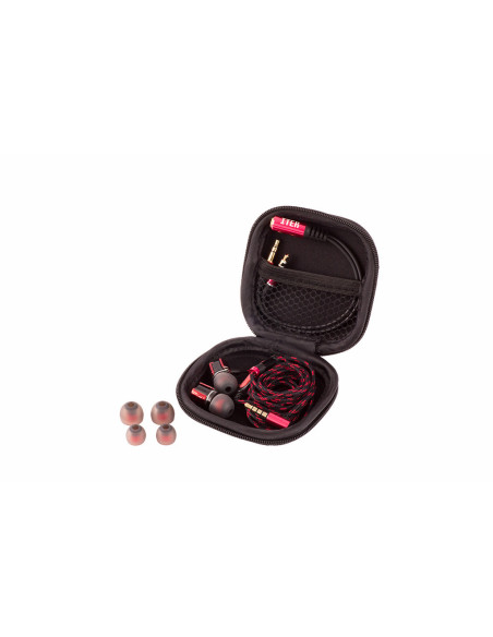 Taurus IE100 Headset Wired In-ear Gaming Black, Red