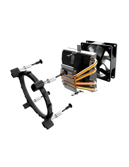 Haku Processor Cooler 9 cm Black, Metallic, RGB