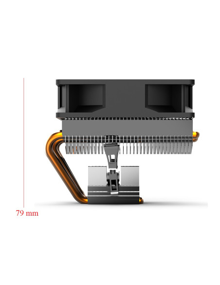 Haku Processor Cooler 9 cm Black, Metallic, RGB