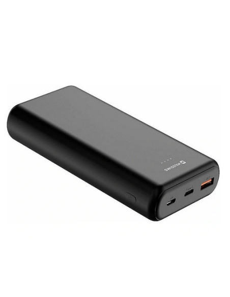 20.000mAh Power Bank USB-A, USB-C, Micro USB, 20W, Black