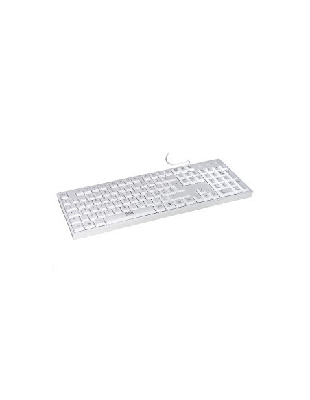 Tastiera con cavo usb colore bianco