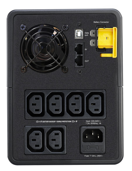 Back-UPS 1600VA 230V AVR 6x IEC Sockets Black