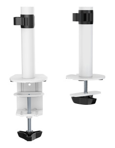 Dual Monitor Desk Arm 13-32 inch screens White 2