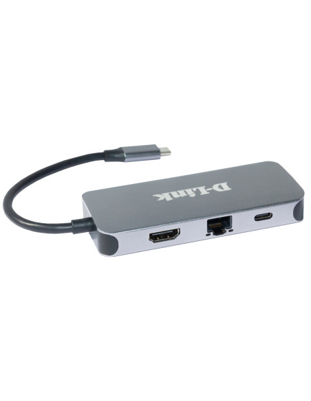 Docking Station 6-in-1 USB-C Hub with HDMI/Gigabit Ethernet/Power Delivery