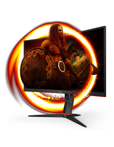 27" G2 FHD 240Hz 0,5ms Curved 1500R FreeSync Speakers2W Hub-USB C27G2ZU Black-Red