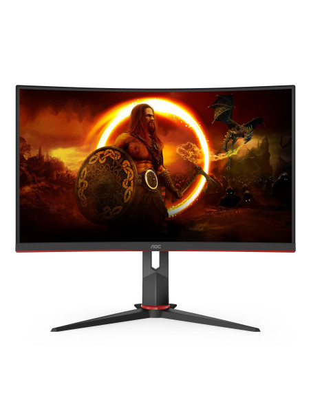 27" G2 FHD 240Hz 0,5ms Curved 1500R FreeSync Speakers2W Hub-USB C27G2ZU Black-Red