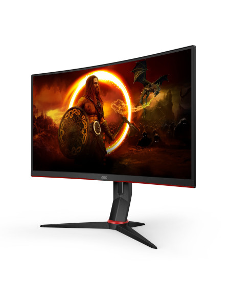 27" G2 FHD 240Hz 0,5ms Curved 1500R FreeSync Speakers2W Hub-USB C27G2ZU Black-Red