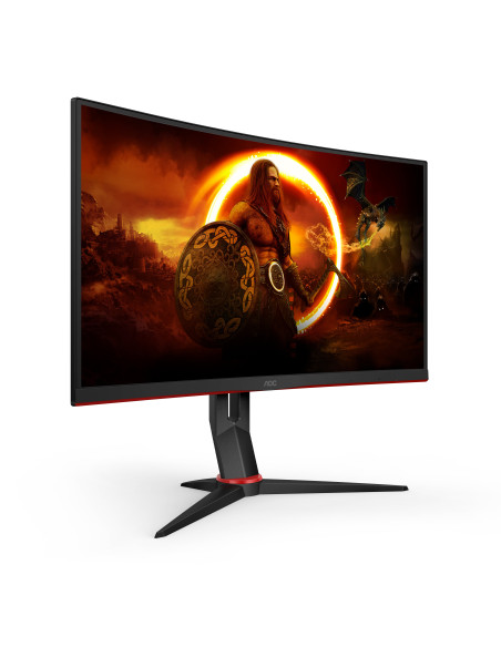 27" G2 FHD 240Hz 0,5ms Curved 1500R FreeSync Speakers2W Hub-USB C27G2ZU Black-Red
