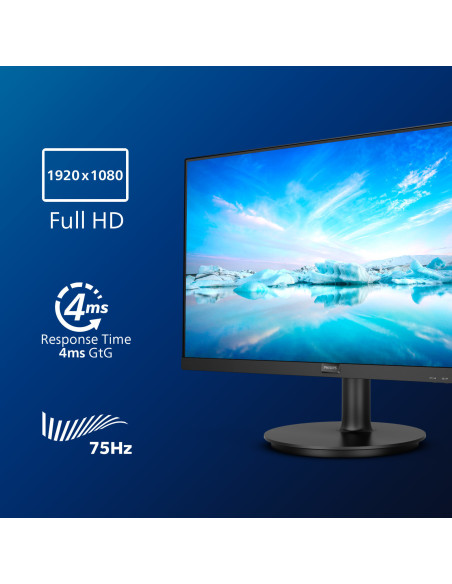 23.8" V Line FHD 75Hz 4ms Speakers2W Black