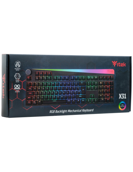 Tastiera Gaming X31 - Meccanica- Switch Blu OUTEMU- RGB- Macro- Software- Special Design