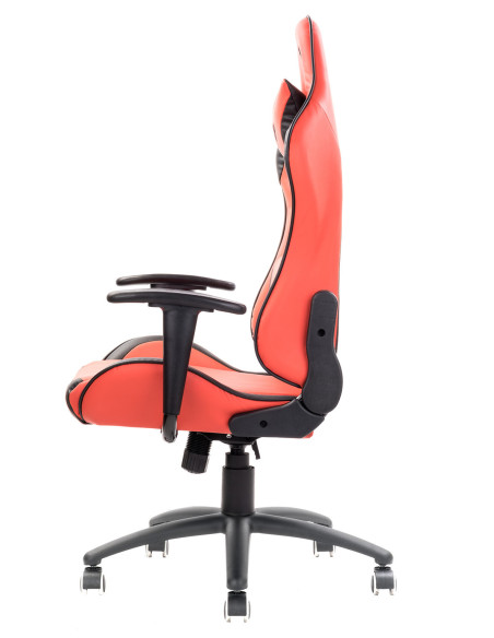 PLAYCOM PM20 PVC  Doppio Cuscino, Schienale  Reclinabile, Rosso/Nero