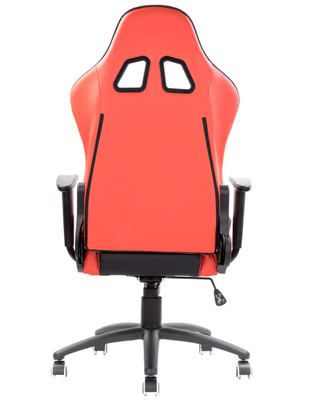 PLAYCOM PM20 PVC  Doppio Cuscino, Schienale  Reclinabile, Rosso/Nero