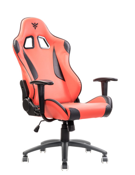 PLAYCOM PM20 PVC  Doppio Cuscino, Schienale  Reclinabile, Rosso/Nero