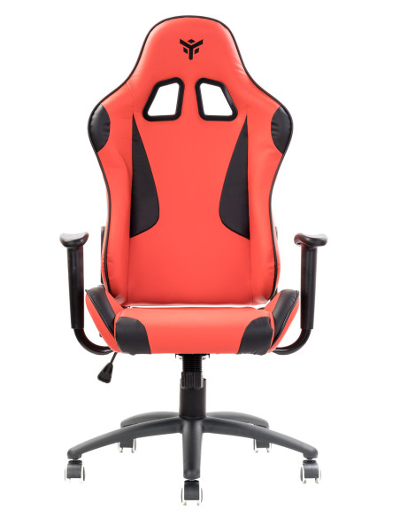 PLAYCOM PM20 PVC  Doppio Cuscino, Schienale  Reclinabile, Rosso/Nero