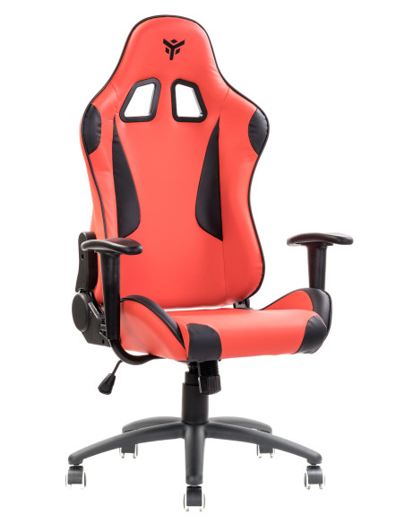 PLAYCOM PM20 PVC  Doppio Cuscino, Schienale  Reclinabile, Rosso/Nero