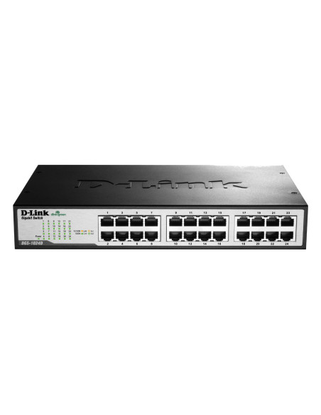 DGS-1024D Unmanaged 24-Port 10/100/1000 Gigabit Switch, Rackmount/Desktop