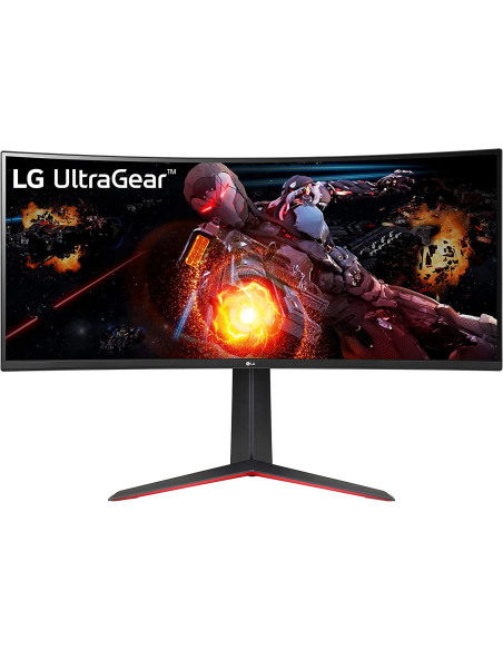 34" UltraGear Gaming QHD 160Hz 1ms 21:9 Curvo 1800R Speakers14W Tilt/HAS FreeSync Premium Screen Split HDR 10 Nero/Rosso