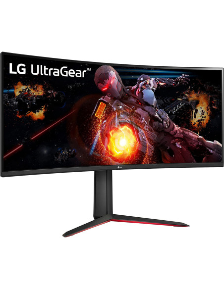 34" UltraGear Gaming QHD 160Hz 1ms 21:9 Curvo 1800R Speakers14W Tilt/HAS FreeSync Premium Screen Split HDR 10 Nero/Rosso