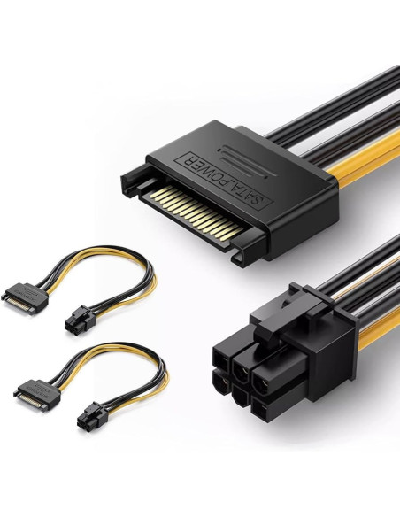 Cavo Sata 15 Poli M - 6 Poli PCI Express