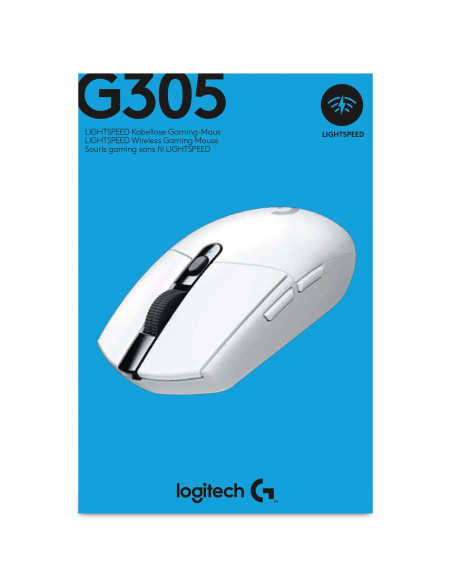 G G305 mouse Gaming Right-hand RF Wireless + Bluetooth Optical 12000 DPI White