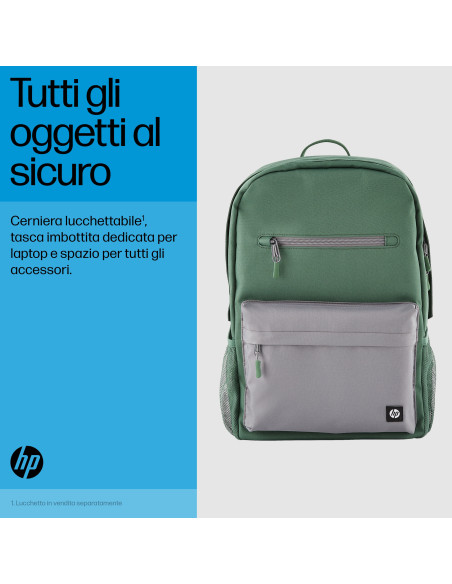 15.6" Zaino Campus Green
