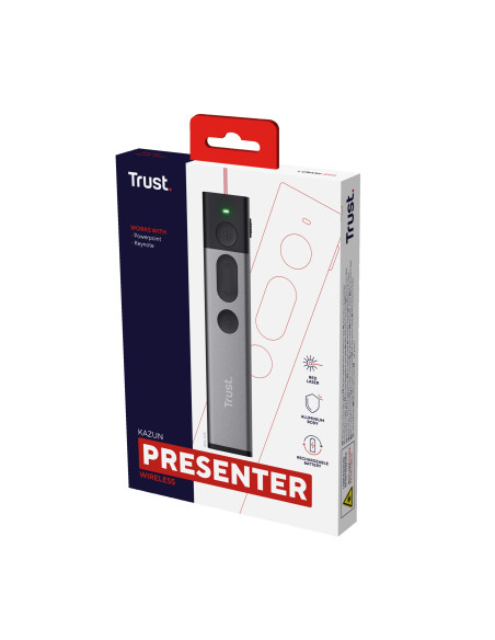Puntatore Wireless RF Alluminio, Nero