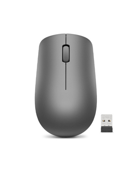 Mouse Ufficio Ambidestro RF Wireless Ottico 1000 DPI Light Black