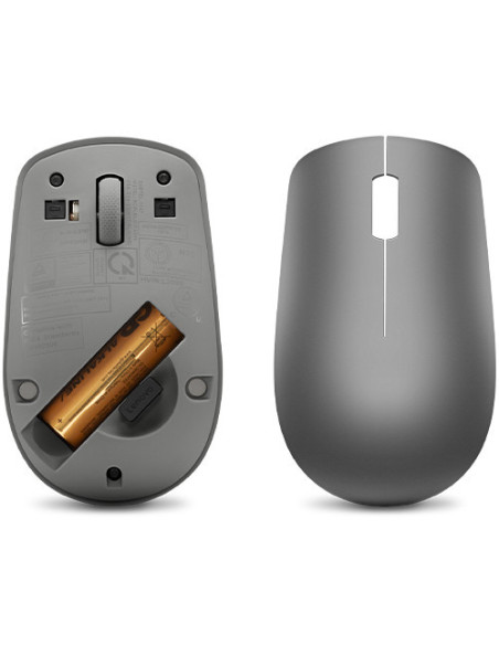 Mouse Ufficio Ambidestro RF Wireless Ottico 1000 DPI Light Black