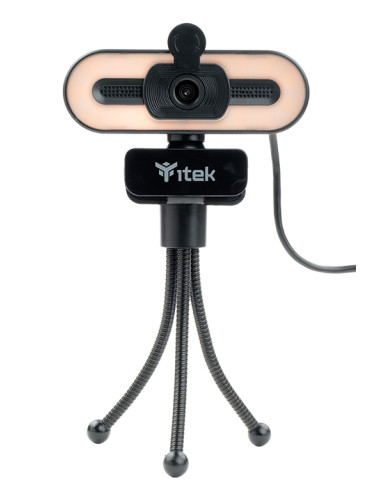 Webcam con Microfono W401L - Full HD-  30FPS- Luce LED 3 mode- USB- treppiede