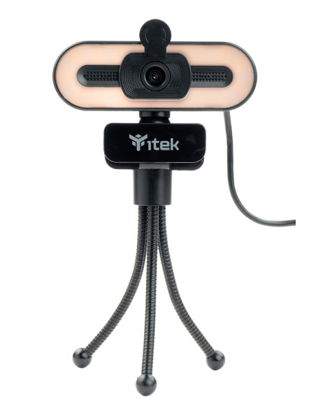 Webcam con Microfono W401L - Full HD-  30FPS- Luce LED 3 mode- USB- treppiede