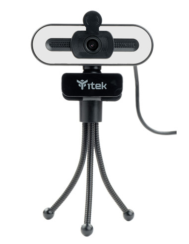 Webcam con Microfono W401L - Full HD-  30FPS- Luce LED 3 mode- USB- treppiede