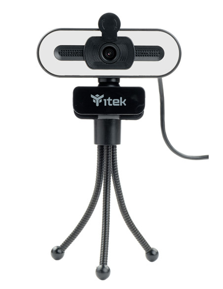 Webcam con Microfono W401L - Full HD-  30FPS- Luce LED 3 mode- USB- treppiede