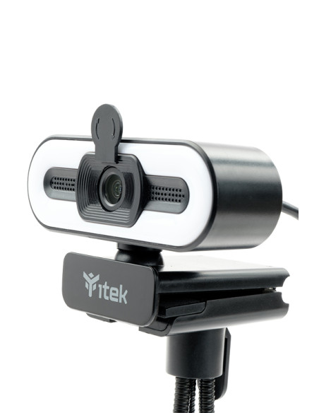 Webcam con Microfono W401L - Full HD-  30FPS- Luce LED 3 mode- USB- treppiede