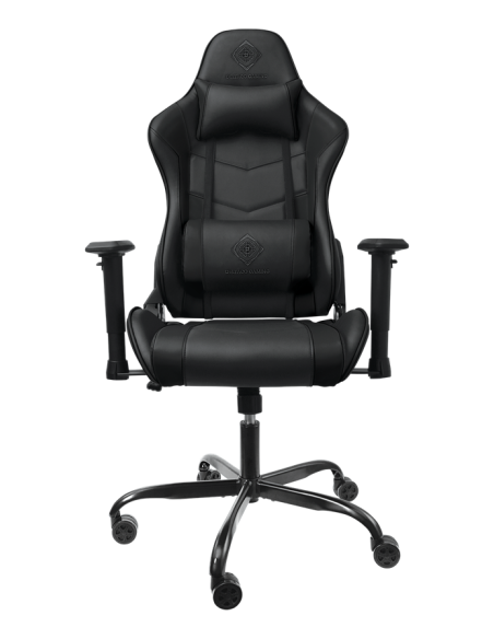 Gaming Chair DC210 ergonomica, ecopelle, black, doppio cuscinetto nuca-schiena