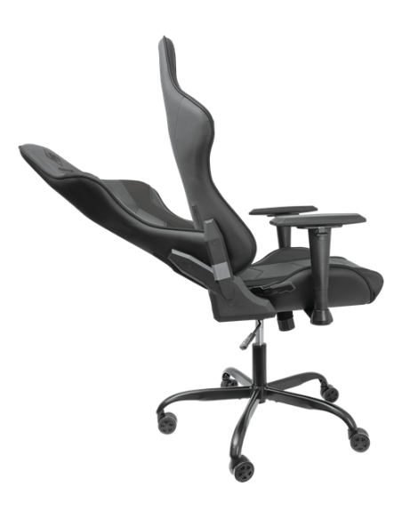 Gaming Chair DC210 ergonomica, ecopelle, black, doppio cuscinetto nuca-schiena