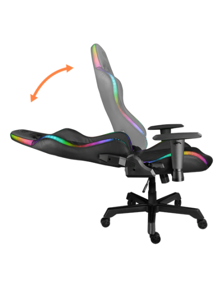 Gaming Chair, eco-pelle, RGB con telecomando